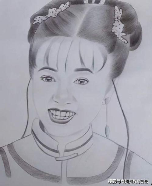 速写明星网红作品大全,捕捉光影中的潮流面孔