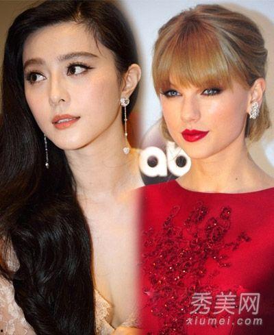 明星网红假发刘海图片,时尚新宠儿的秘密武器