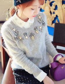 明星网红同款毛衣女生